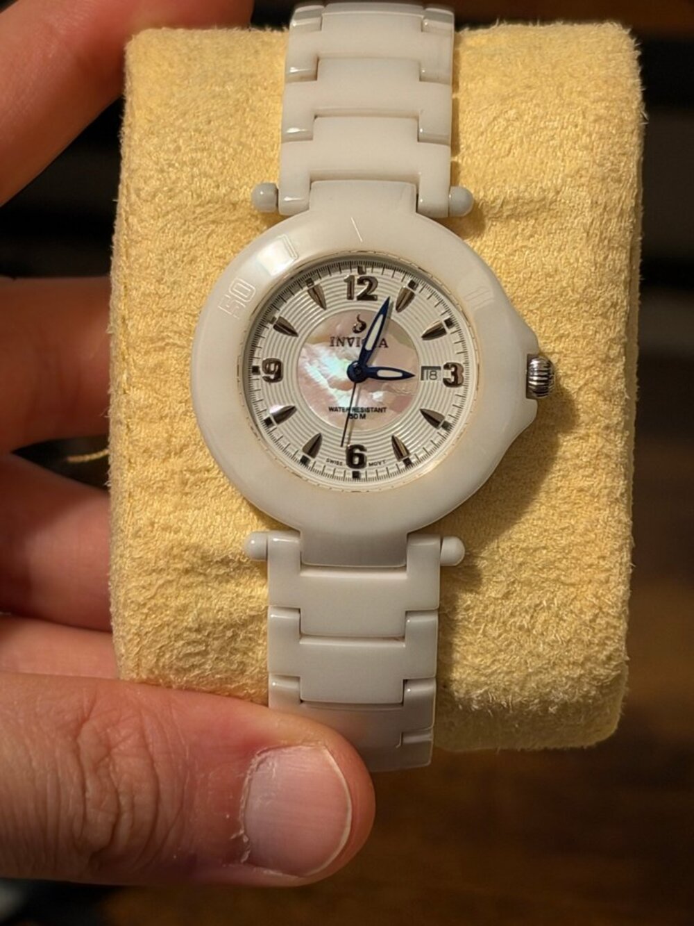 Invicta Women's White Ceramic Mother of Pearl Dial - New in Box